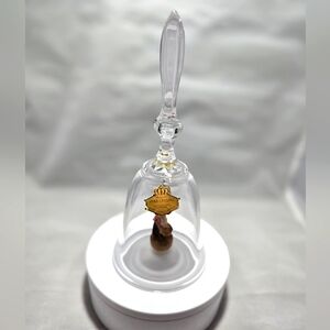 DOLFI Vintage Lead Crystal Bell with Figurine Clapper – Made in West Germany